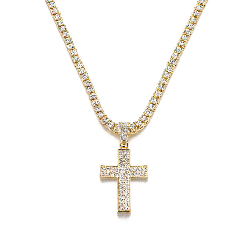 Diamond Cross Pendant Necklace