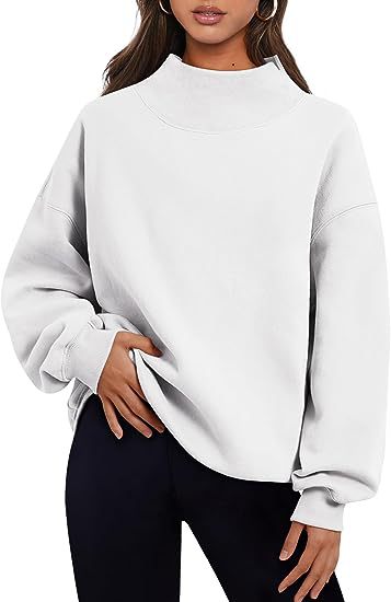 Pullover Sweatshirt Solid Color Loose Tops