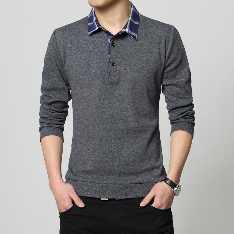 Men's Long Sleeve Semi Button Shirts