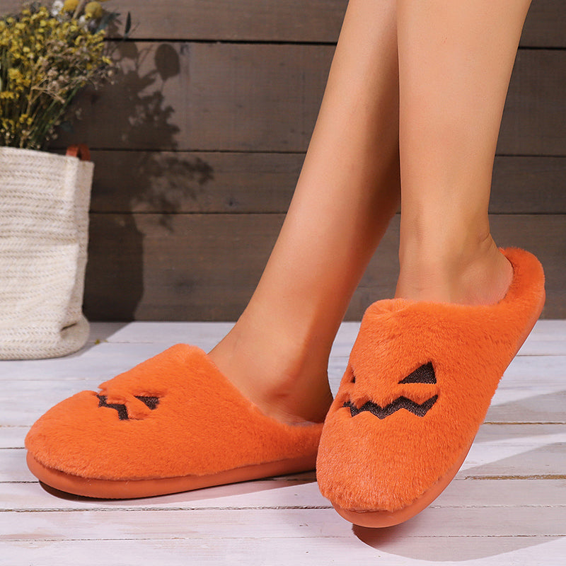 Cute Halloween Pumpkin Slipper