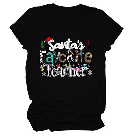 European And American Christmas Vintage Short Sleeve