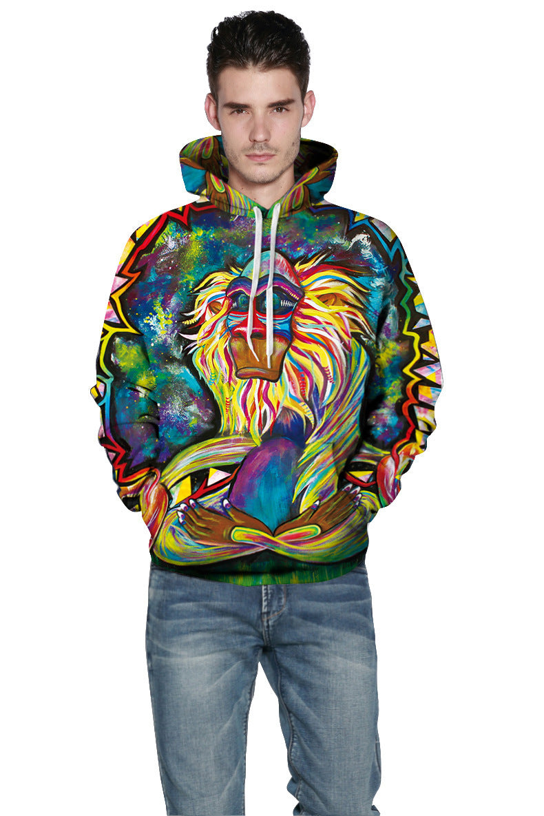 Hoodie Monkey 3d Print Sweatshirts