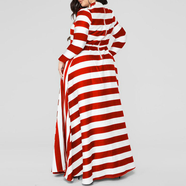 Loose Women's Striped  Dress