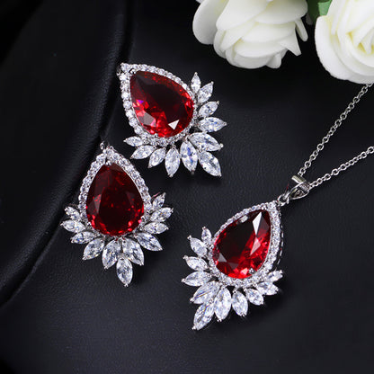 Tear Drop Necklace Set