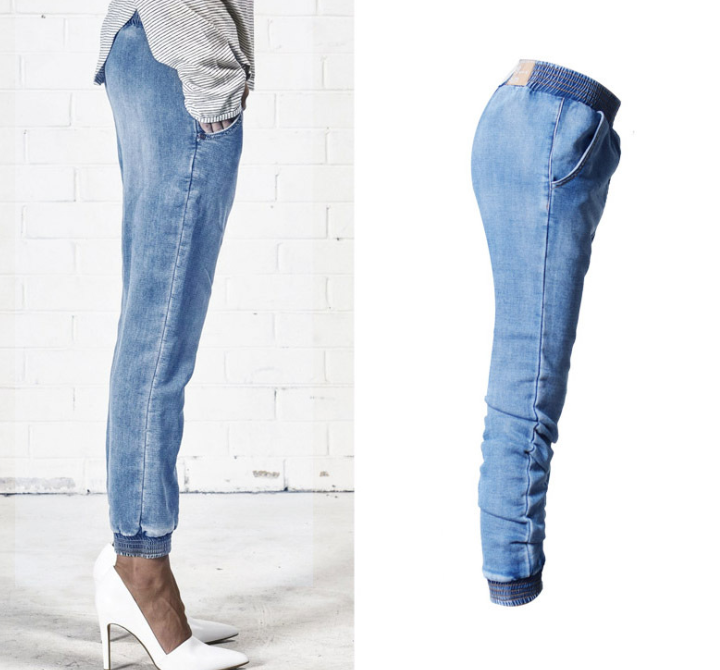 Elastic Waist Jeans