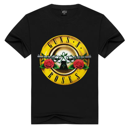 Gun and Rose Band men's 3D men t shirts