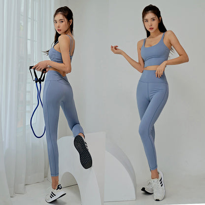 Women Sports Fitness Vest Yoga Clothing Suit