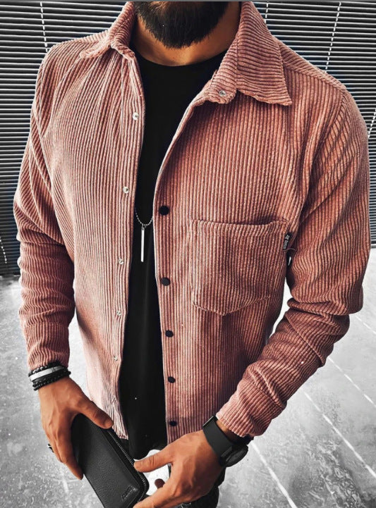 Men's Shirt With Pocket Long Sleeve Shirt