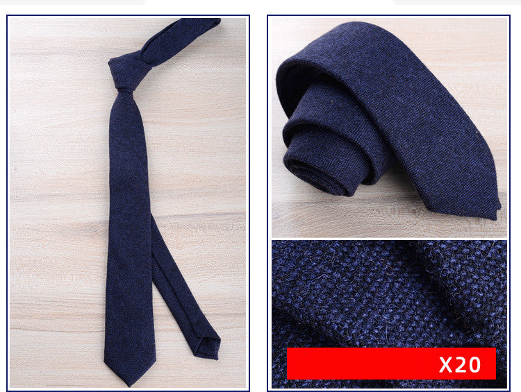 Wool Tie Men Formal Wear