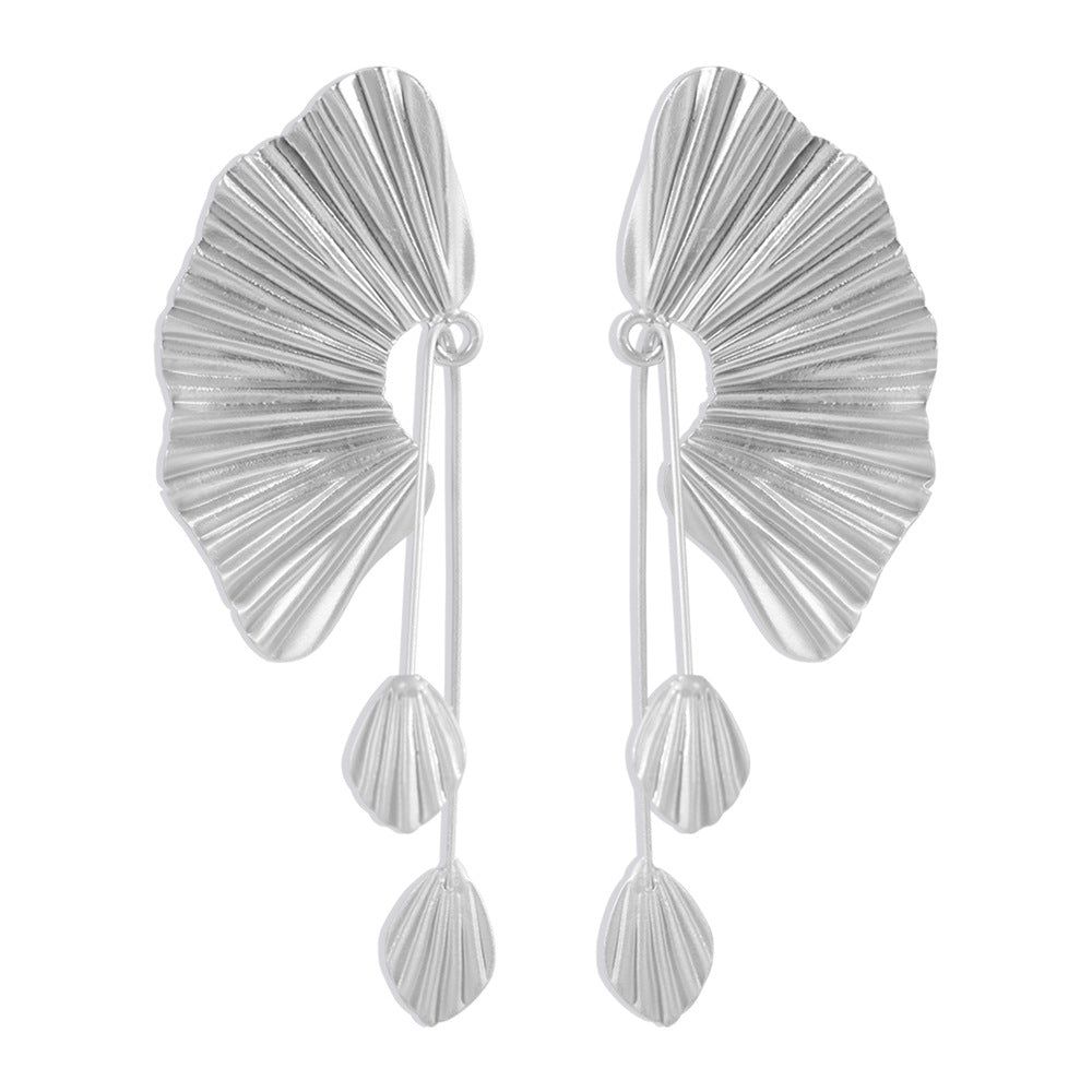 Scallop Leaf Earrings