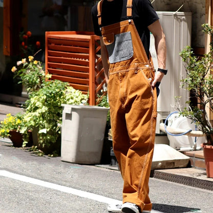 Patch Pocket Multi-pocket Overalls