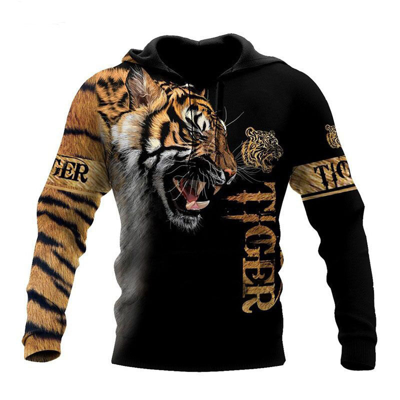 Trendy Men's Animal Print Autumn Fashion Sweatshirt