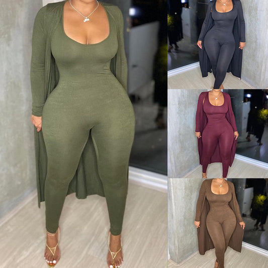 Women's Fashion Long Sleeve Jumpsuit Loose