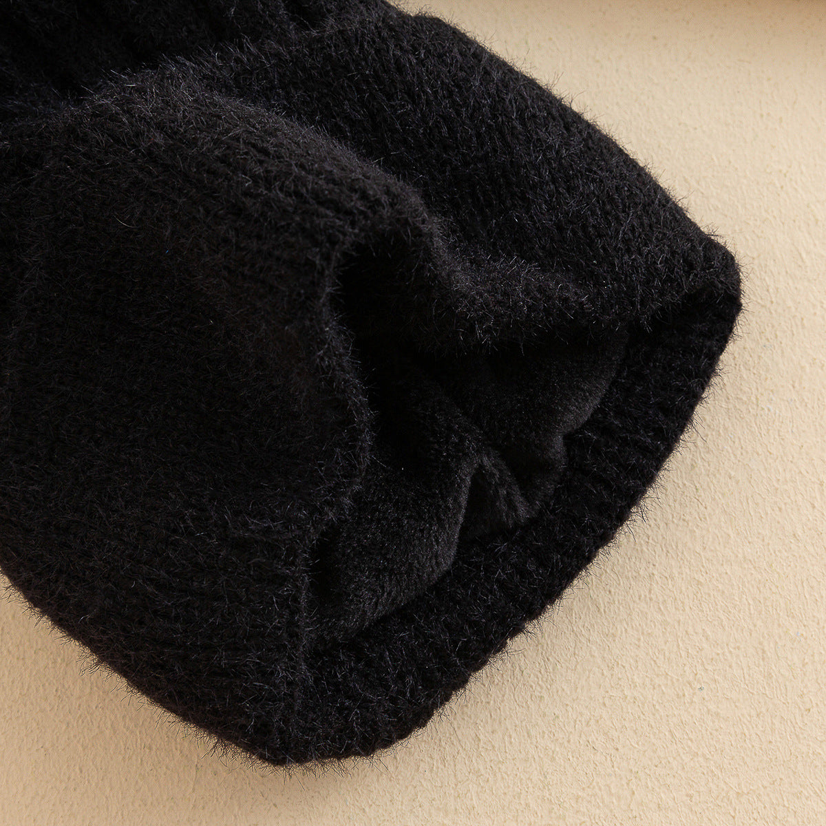 Suede Short Fur Ball Solid Knitted Fashion Versatile Autumn And Winter Warm Hat