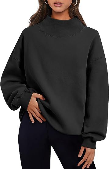 Pullover Sweatshirt Solid Color Loose Tops