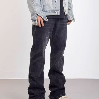 Washed White Distressed Jeans For Men