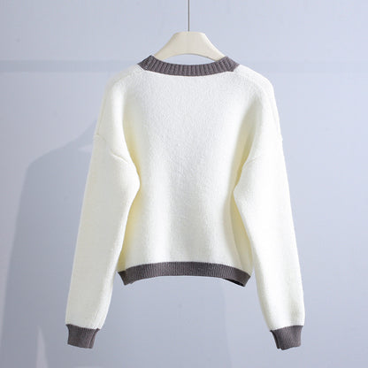 Women's Fashion Loose Lazy Style Knit Sweater Jacket