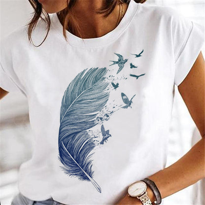 Women Dandelion T-shirts Fashion Clothing