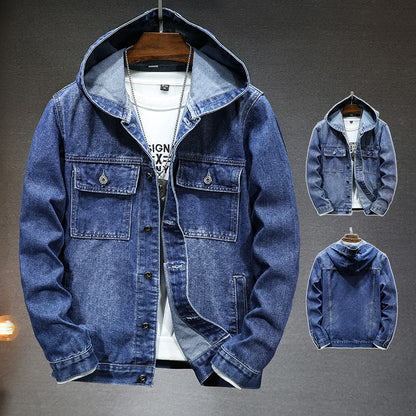 Hooded Denim Jacket