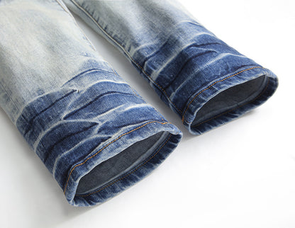 Slim Blue Jeans With Small Ankle