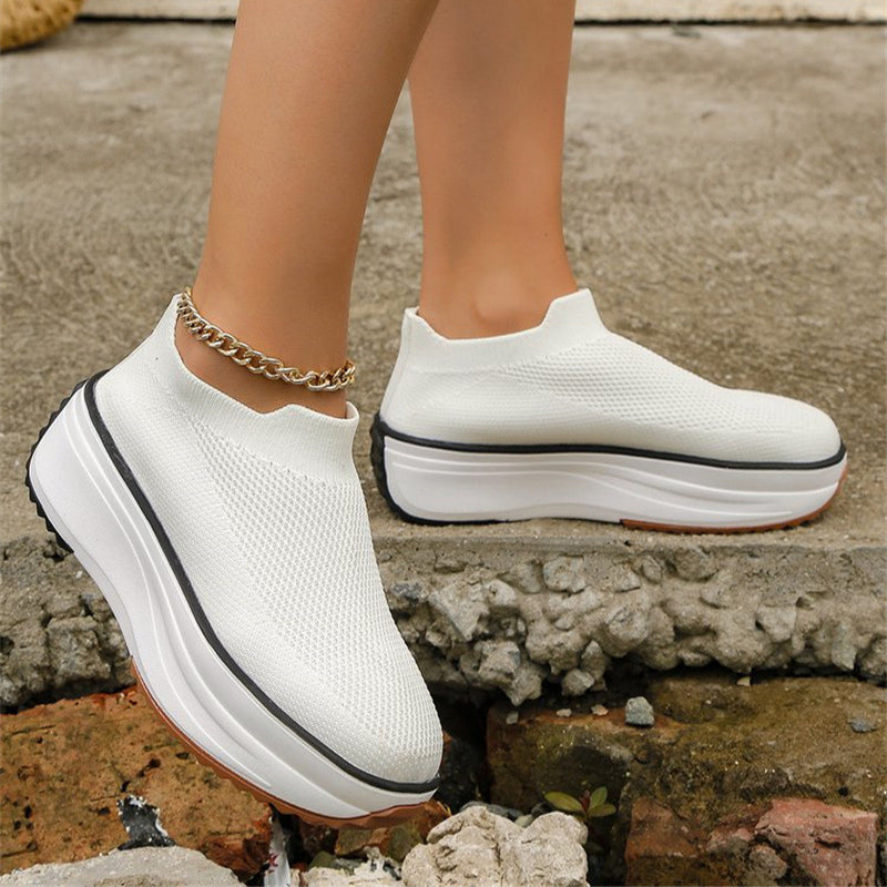 Thick-soled Ankle Sock Shoe