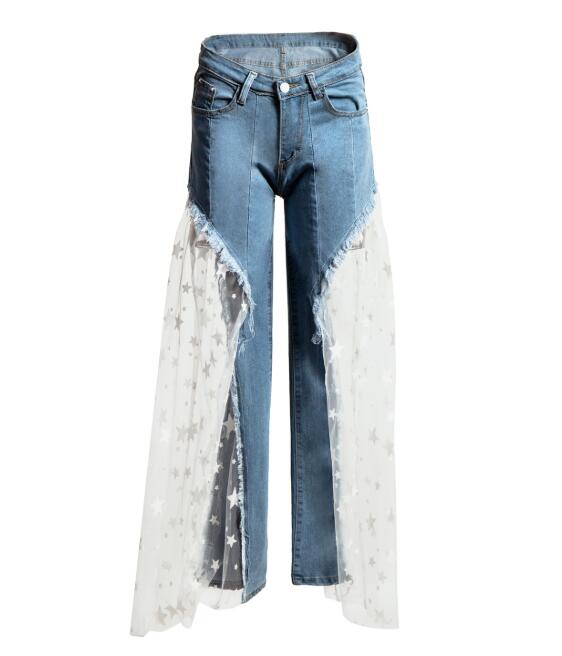 Women Wide Leg Pants Jeans