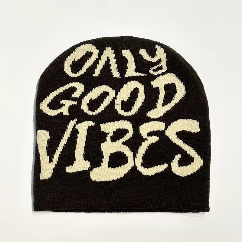 Letter Jacquard Hip Hop Knitted Hat