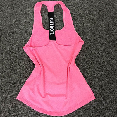 Women Running Sport Vest Yoga Top Gym Clothing T-Shirt