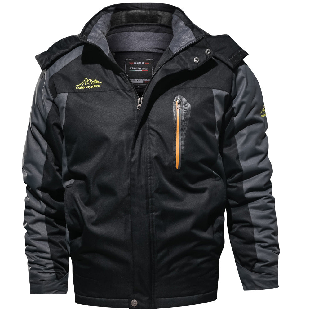 Men's Outdoor  Velvet Padded Jacket