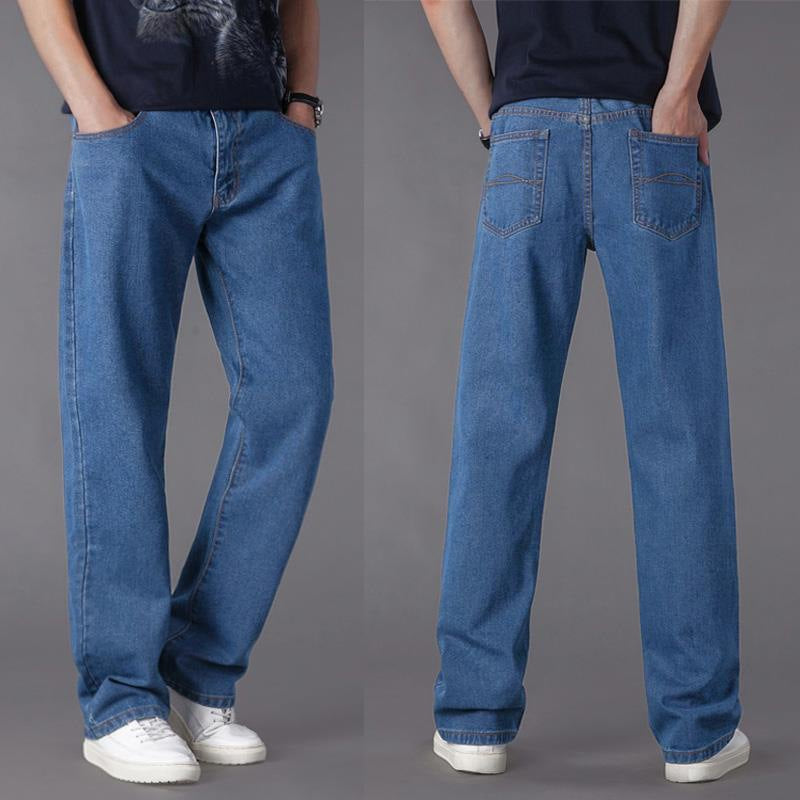 Men's Casual Loose Jeans Straight Fit