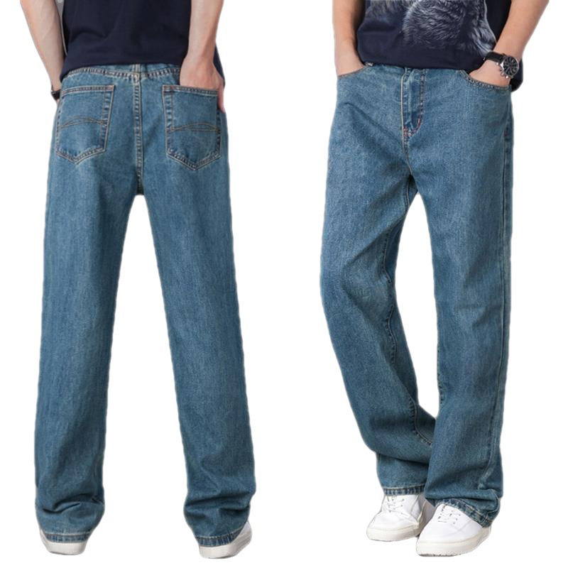 Men's Casual Loose Jeans Straight Fit