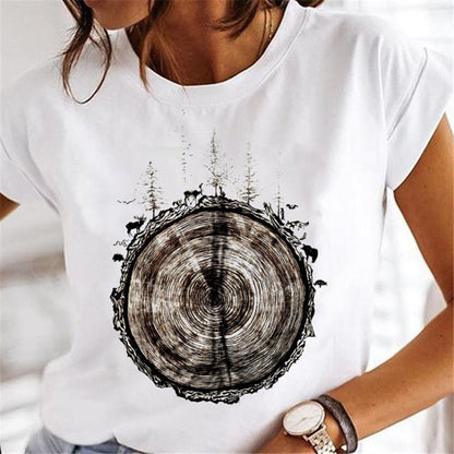 Women Dandelion T-shirts Fashion Clothing