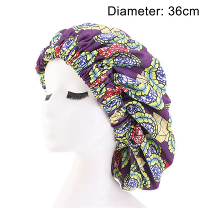 Oversized African Print Double Sleeping Hat