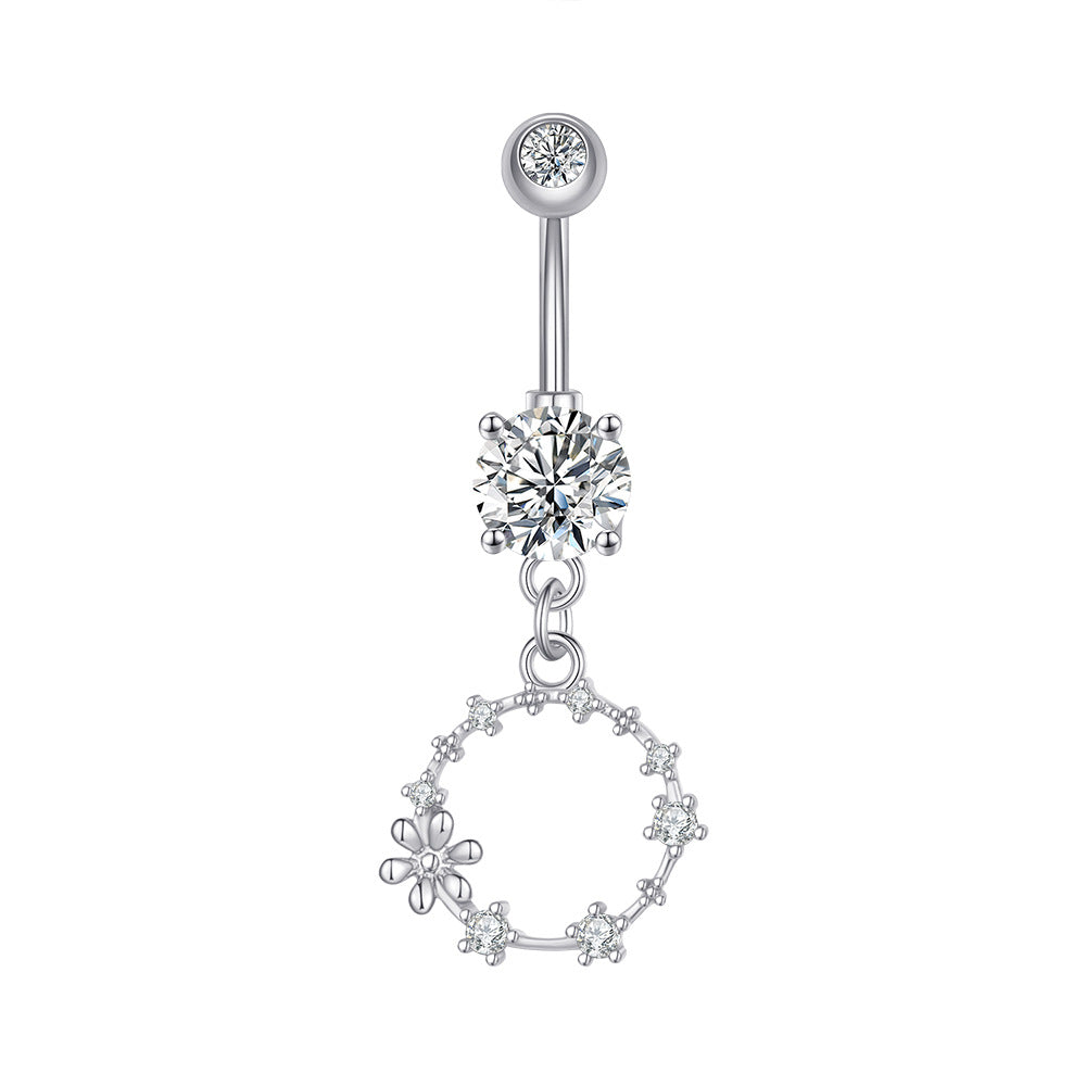 Zircon Navel Ring