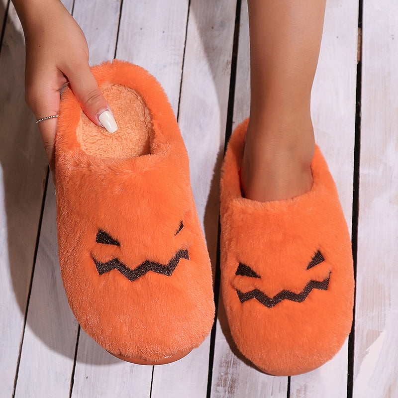 Cute Halloween Pumpkin Slipper