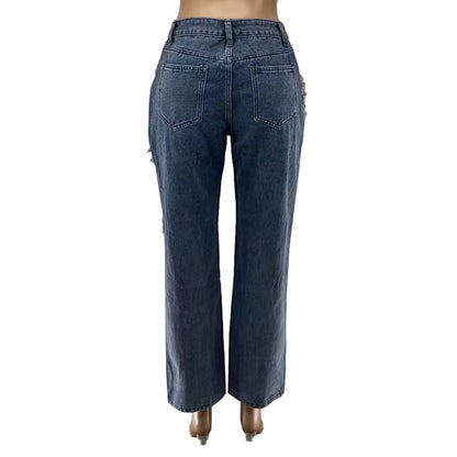 Fried Salt Raw Edge Fashion Jeans Women