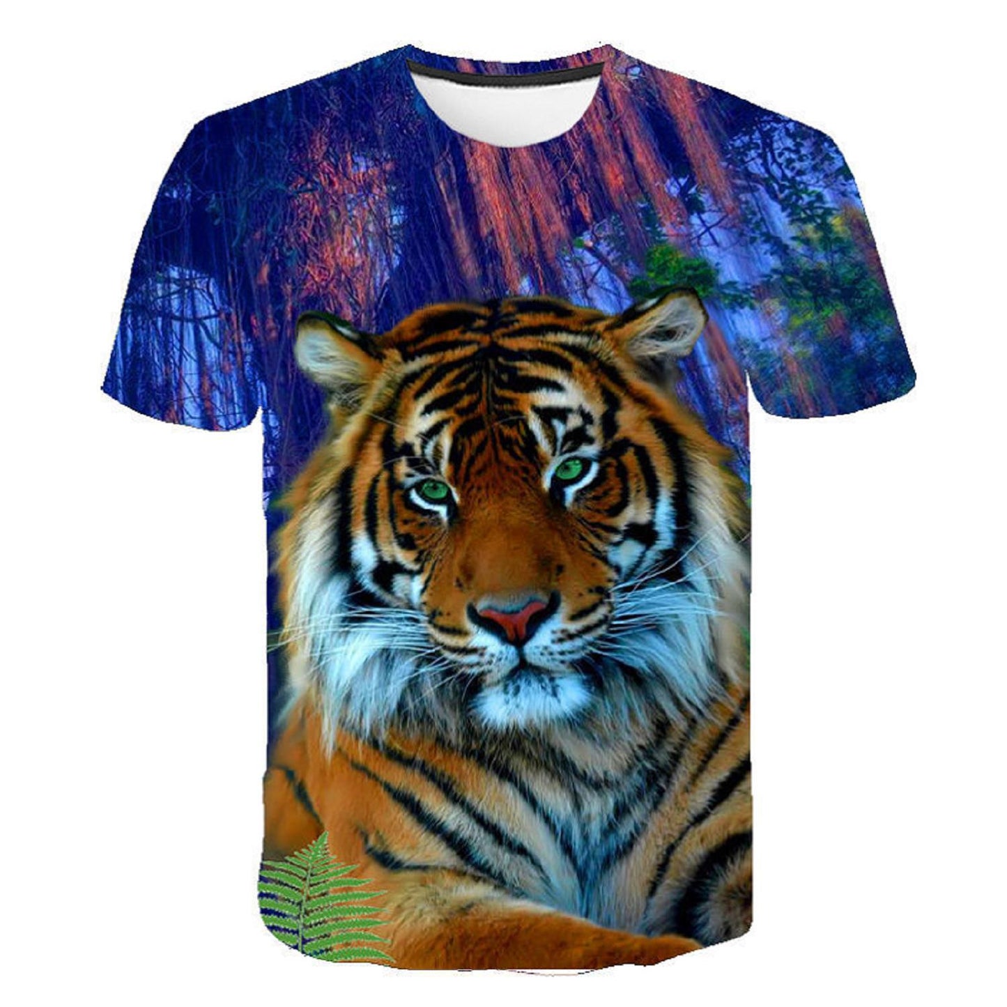 New Animal Print 3d T-shirt Men's Short Sleeve