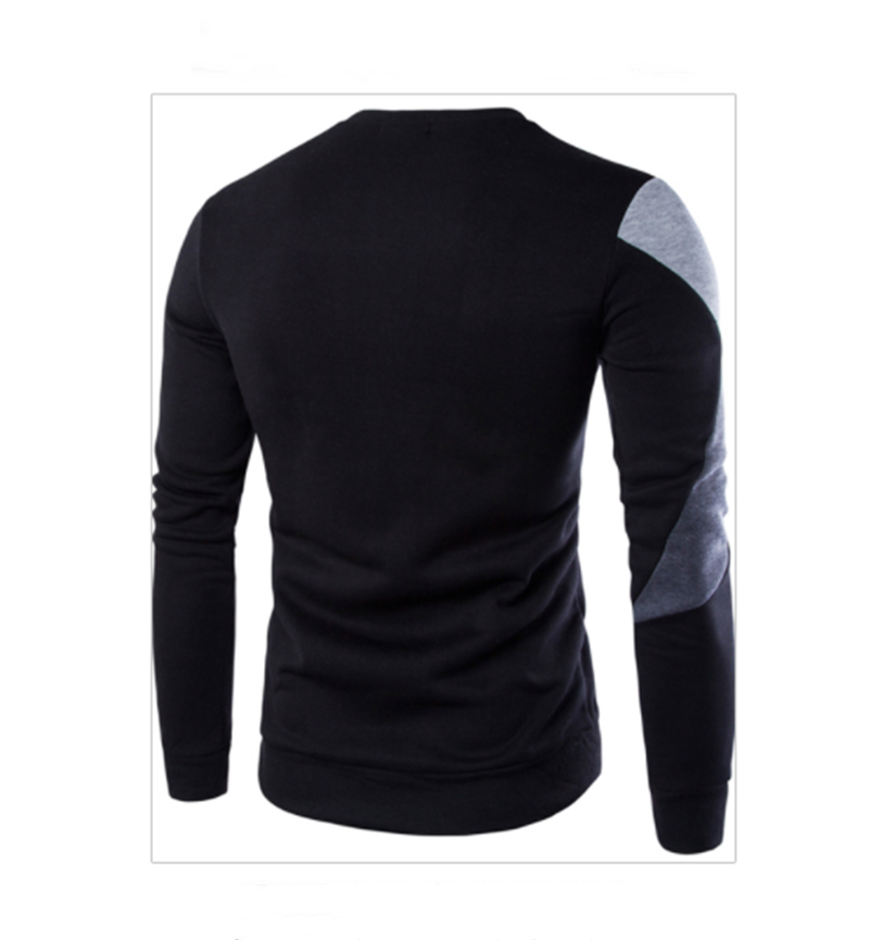 Seagull Printed Casual O-Neck Slim Cotton Knitted Men Sweaters