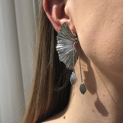 Scallop Leaf Earrings