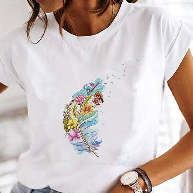 Women Dandelion T-shirts Fashion Clothing