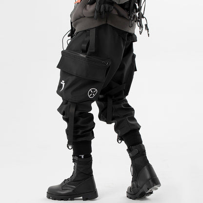 Three-dimensional Large Pocket Webbing Tactical Pants Men