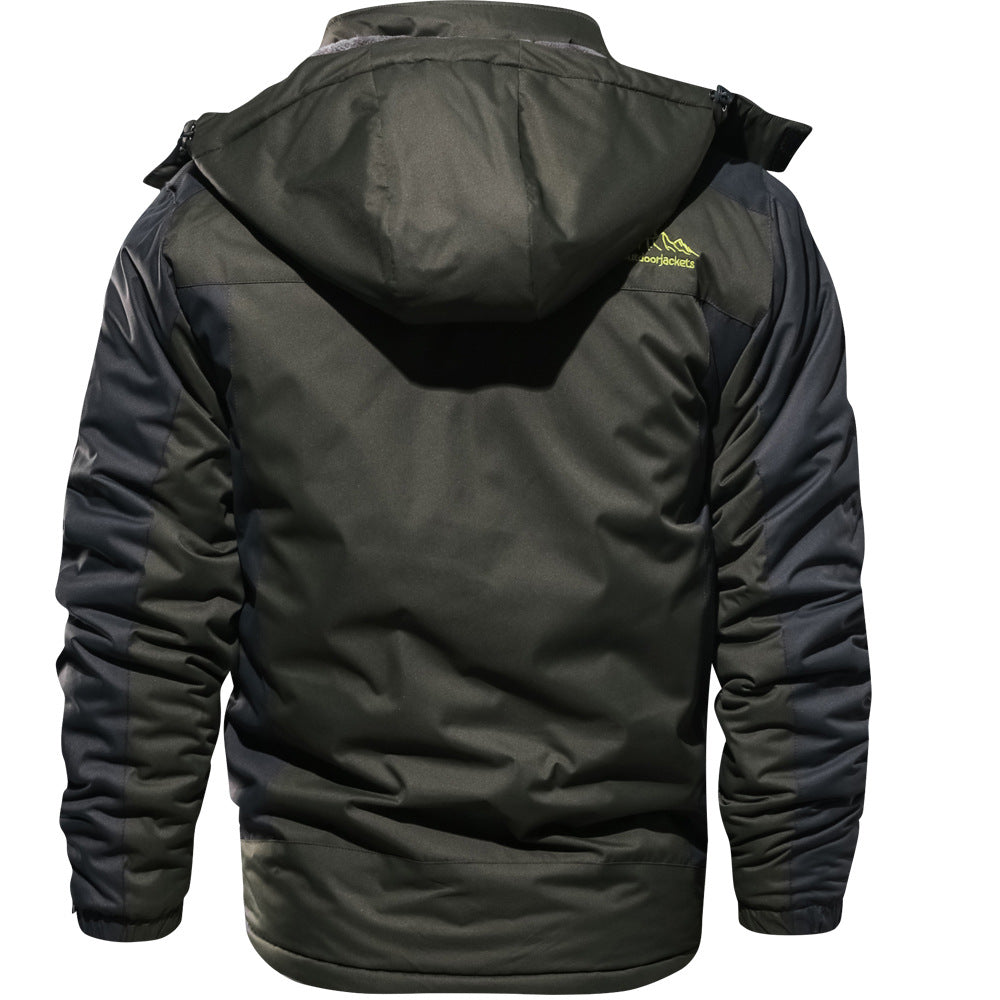 Men's Outdoor  Velvet Padded Jacket