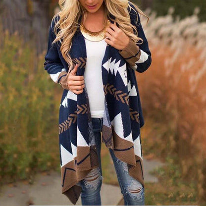 Geometric Print Sweater