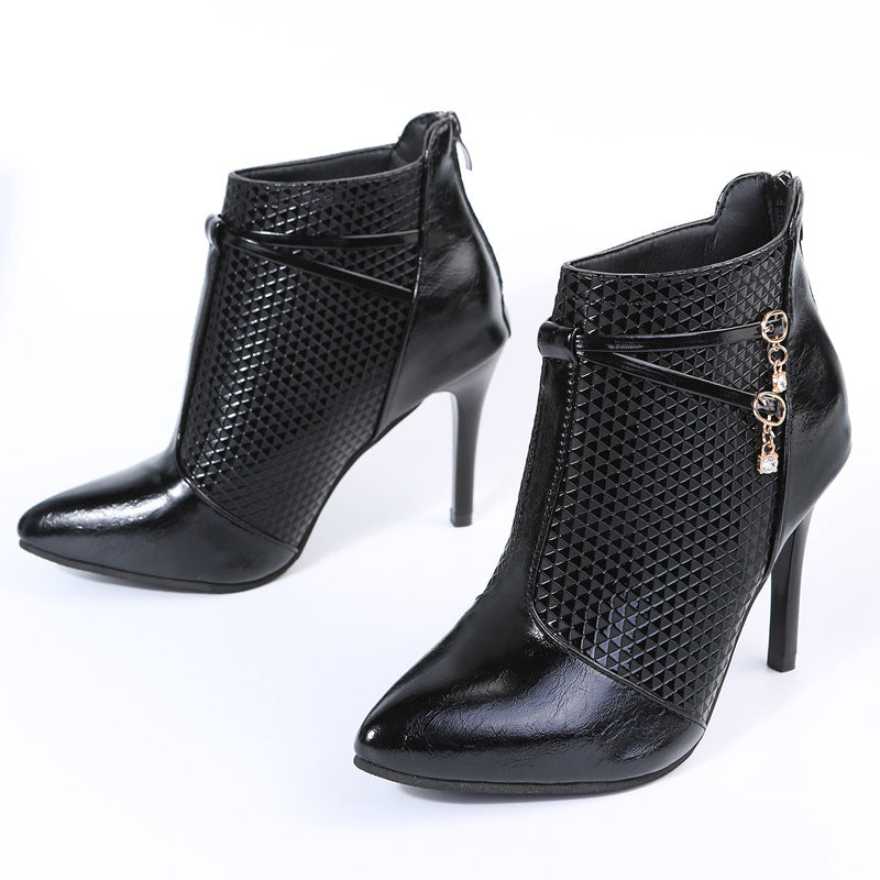 Women Ankle Boots Pointed Toe Shoes