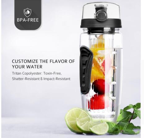 Free Fruit Infuser Juice Shaker Bottle