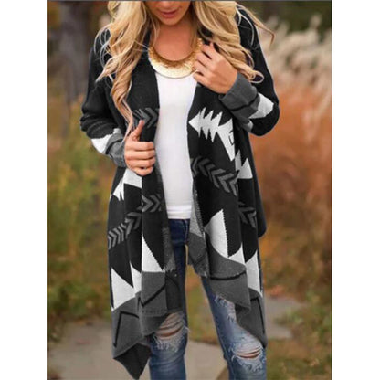 Geometric Print Sweater