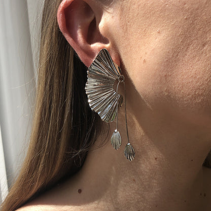 Scallop Leaf Earrings