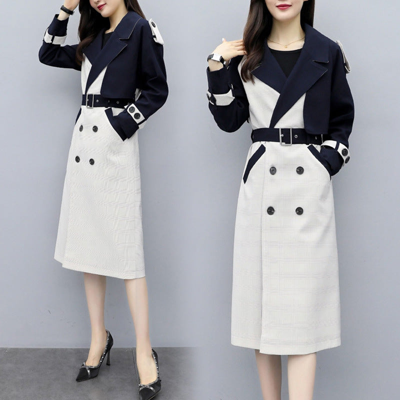 Over the knee long trench coat