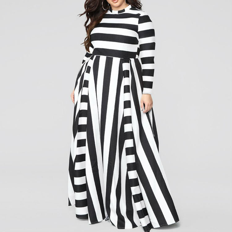 Loose Women's Striped  Dress