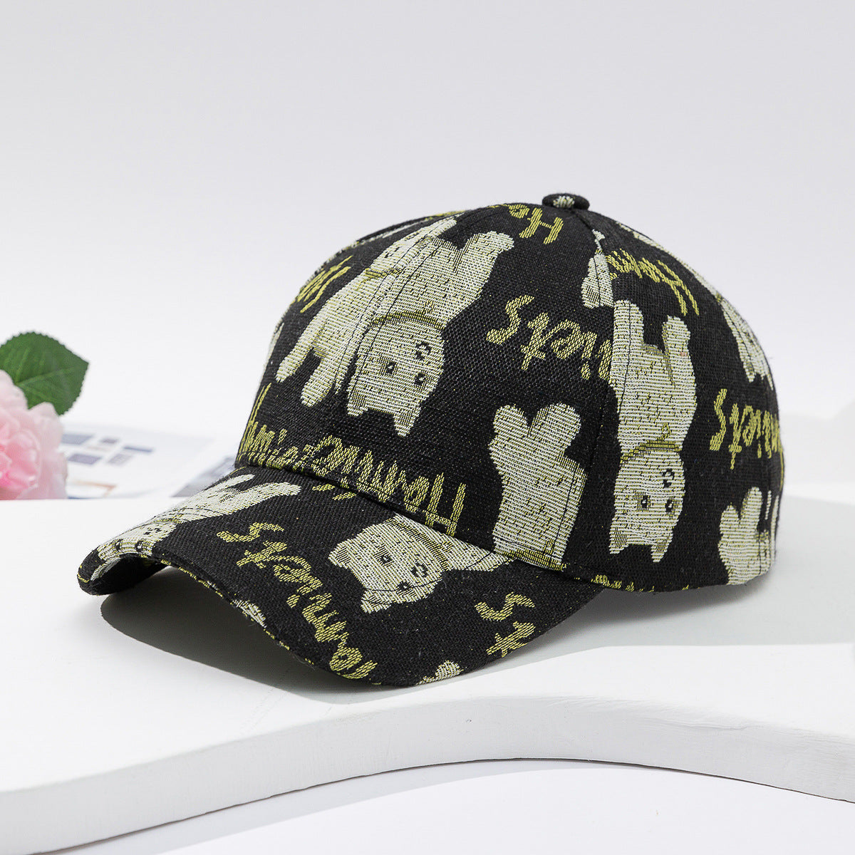 Retro Outdoor Sunshade Cute Cartoon Puppy Bear Baseball Cap